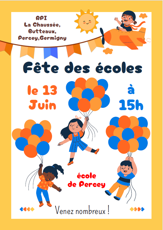 Fête des écoles 13 juin à 15h