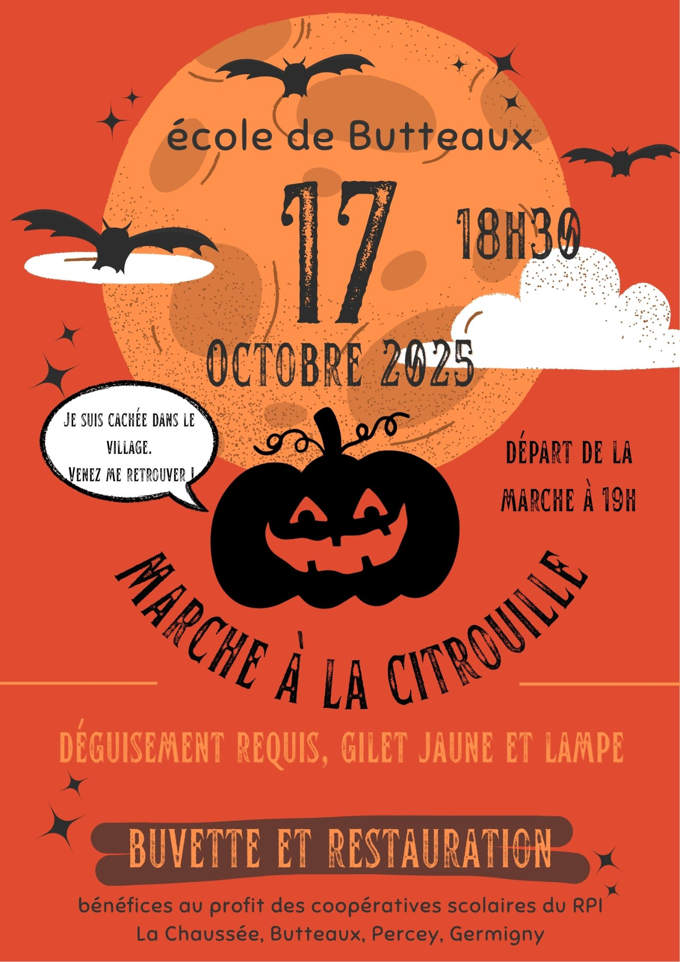 Marche à la citrouille 17 octobre 2025