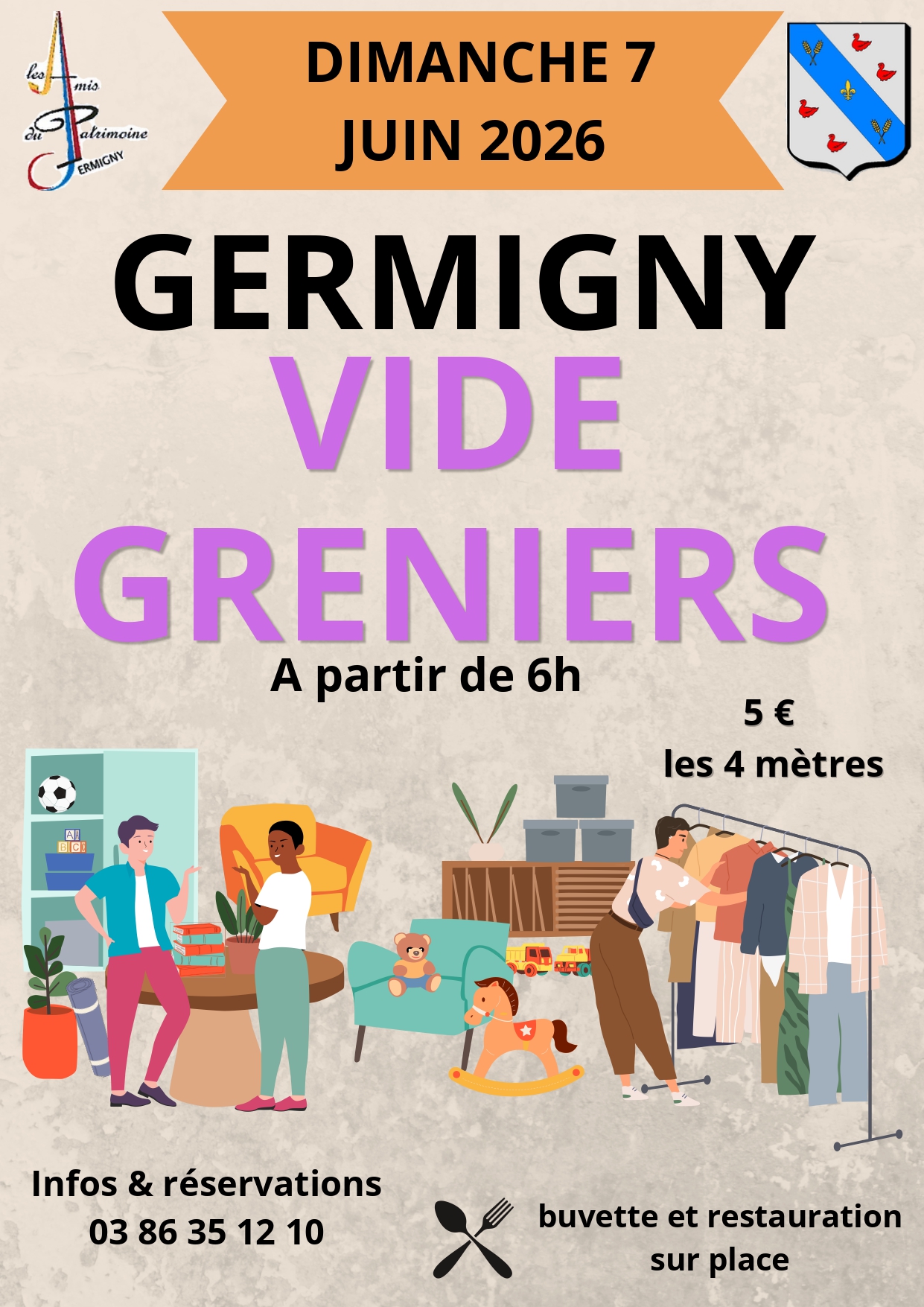 Vide Greniers dimanche 7 juin 2026